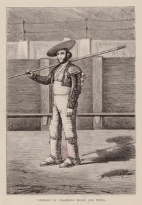 Frascuelon muotokuva valmiina työhön (kaiverrus) tekijältä English School