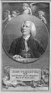 John Stanleyn (1712-86) muotokuva tekijältä English School