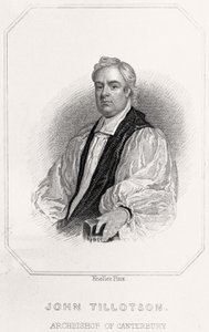 Canterburyn arkkipiispa John Tillotsonin muotokuva, 1835 tekijältä English School