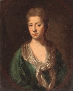 Sir William Claytonin vaimon Marthan muotokuva, n. 1756 tekijältä English School
