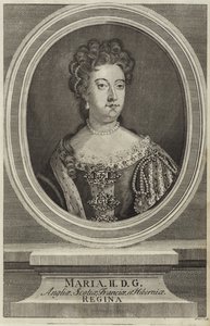 Englannin Maria II:n muotokuva tekijältä English School