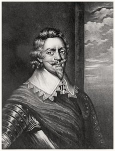 Patrick Ruthvenin, Brentfordin jaarlin (n. 1573-1651) muotokuva Richard Earlomin (1743-1822) ja Charles Turnerin (n. 1773-1857) kaiverrus teoksesta Illustrious Characters in British History (mezzotint) (bw-kuva) tekijältä English School