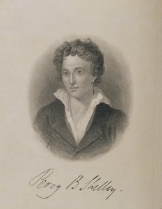 Percy Bysshe Shelleyn (1792-1822) muotokuva tekijältä English School