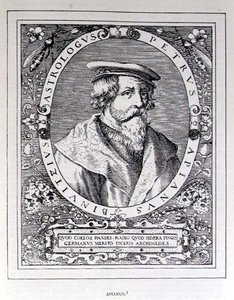 Petrus Apianuksen (1501-52) muotokuva Amerikan narratiivisesta ja kriittisestä historiasta, toimittanut Justin Winsor, Lontoo, 1886