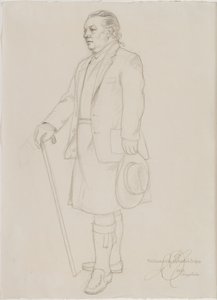 Roderick Gradidgen muotokuva, n. 1987 tekijältä English School