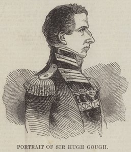 Sir Hugh Goughin muotokuva (kaiverrus) tekijältä English School