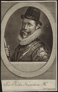 Sir John Hawkinsin muotokuva tekijältä English School
