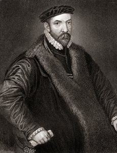 Sir Nicholas Baconin (1510-1579) muotokuva Lodges British Portraitsista, 1823