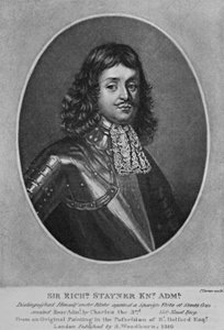 Sir Richard Stainerin muotokuva, Richard Earlomin ja Charles Turnerin "Characters Illustrious in British History" -sarjasta, 1815 tekijältä English School