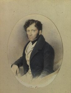 Sir Thomas Cartwrightin muotokuva (akvarelli paperille) tekijältä English School