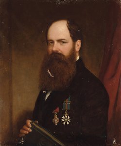 Sir Walter Lawry Bullerin muotokuva, N.Z.C., K.C.M.G., F.R.S. tekijältä English School