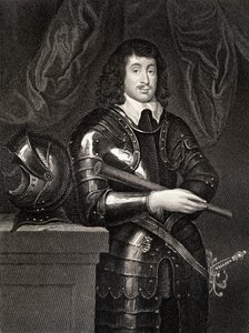 Spencer Comptonin (1601-43) muotokuva Northamptonin 2. Earlista, Lodges British Portraitsista, 1823 tekijältä English School