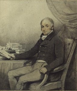 Muotokuva William Ralph Cartwrightista (1771-1847), kansanedustaja, Aynhoe Parkista, Northamptonshiresta (akvarelli ja kynä paperille) tekijältä English School