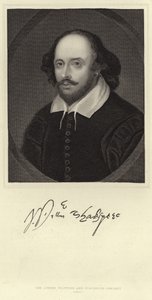 William Shakespearen muotokuva tekijältä English School