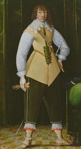 Royalistisen ratsuväen upseerin muotokuva, n. 1640 (öljy kuparille)