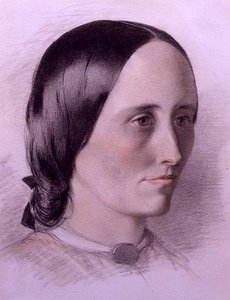 Naisen muotokuva, n. 1840 (värilliset liidut paperille) tekijältä English School