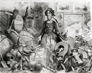 Muotokuva juhlistavasta Mis(s)-Managementista kunnioittavasti omistettu hänen ihailijoilleen, 1855 tekijältä English School
