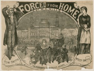 W C Wills, Alhambra, Leicester Square, Lontoon juliste Forced from Homelle