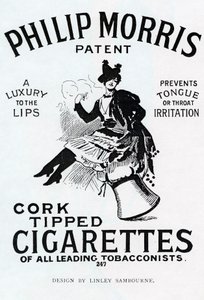 Linsay Sambournen suunnittelema Philip Morris -savukkeiden juliste, 1896