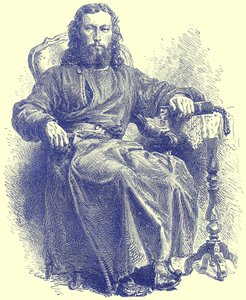 Kreikan kirkon pappi, kuvitus Illustrated Travels -julkaisusta, toimittanut H. W. Bates, julkaistu n. 1880 (digitaalisesti paranneltu kuva) tekijältä English School