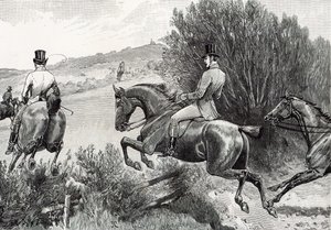 Prinssi Albert Hunting lähellä Belvoirin linnaa tekijältä English School