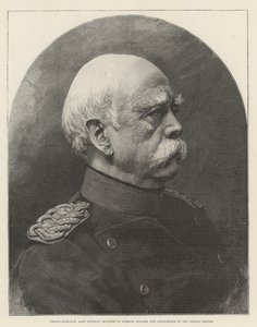Prinssi Bismarck, edesmennyt Preussin ulkoministeri ja Saksan valtakunnan liittokansleri (kaiverrus) tekijältä English School
