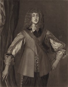 Prinssi Rupert, Reinin läänin kreivin, vaaliruhtinas Fredrik V:n ja Jaakko I:n tyttären Elisabetin poika (litografia). tekijältä English School
