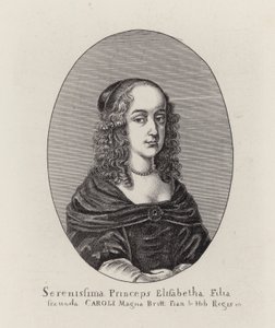 Prinsessa Elizabeth, kuningas Charles I:n toinen tytär (kaiverrus) tekijältä English School