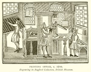 Painotoimisto, c. 1710 tekijältä English School