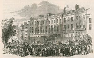 Lontoon Temperance Leaguen kulkue Lincolns Inn Fieldsissä, Lontoossa tekijältä English School