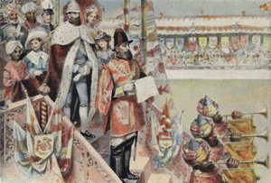 Kuningatar Victorian julistaminen Intian keisarinnaksi tekijältä English School