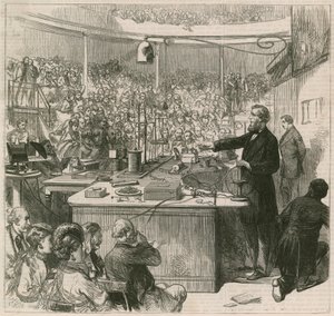 Professori Tyndall luennoi Royal Institutionissa, 1870 tekijältä English School