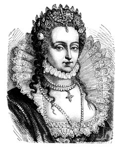 Kuningatar Elizabeth I (väri litho) tekijältä English School