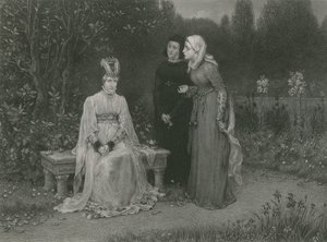 Kuningatar Isabella ja hänen naisensa, kuningas Richard II tekijältä English School