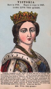 Queen Victoria (värillinen kaiverrus) tekijältä English School