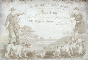 R Ackermann, Junior, 191 Regent Street, kauppakortti tekijältä English School