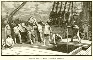 Raidat Tea-Shipsille Bostonin satamassa