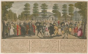 Ranelagh Gardens. Naamiaiset Venetsian suurlähettiläälle, 1749 tekijältä English School