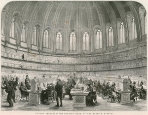 Lukusali British Museumissa tekijältä English School