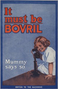 Bovril Handy -kirjan ja sodan päiväkirjan takakansi