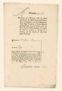 Kuitti vuoden 1713 kansalaisluettelon lotosta tekijältä English School