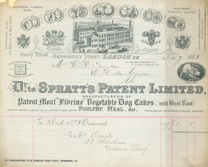 Kuitti Dr Spratts Patent Limitedille tekijältä English School