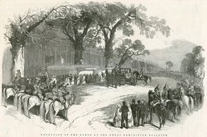 Kuningattaren vastaanotto suuressa näyttelyrakennuksessa, suuri näyttely, 1851 tekijältä English School
