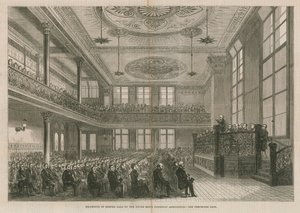 Young Mens Christian Association avaa Exeter Hallin uudelleen Lontoossa tekijältä English School