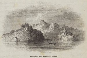 Resolution Bay, Marquesas Island (kaiverrus) tekijältä English School