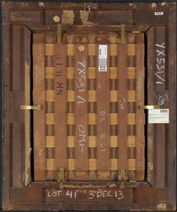 Kuningatar Elisabet I:n muotokuvan kääntöpuoli, n. 1580 (öljy paneelissa) (katso myös 4073484 ja 4073485) tekijältä English School
