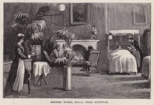 Rhodes Ward, Royal Free Hospital, Lontoo (litho) tekijältä English School
