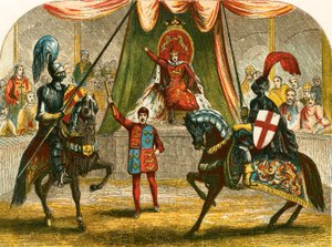 Richard II lopettaa taistelun Norfolkin ja Herefordin herttuoiden välillä tekijältä English School