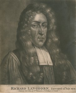 Richard Langhorn, teloitettu 14. heinäkuuta 1679 tekijältä English School