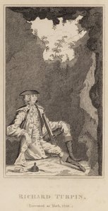 Richard Turpin, teloitettu Yorkissa, 1739 tekijältä English School